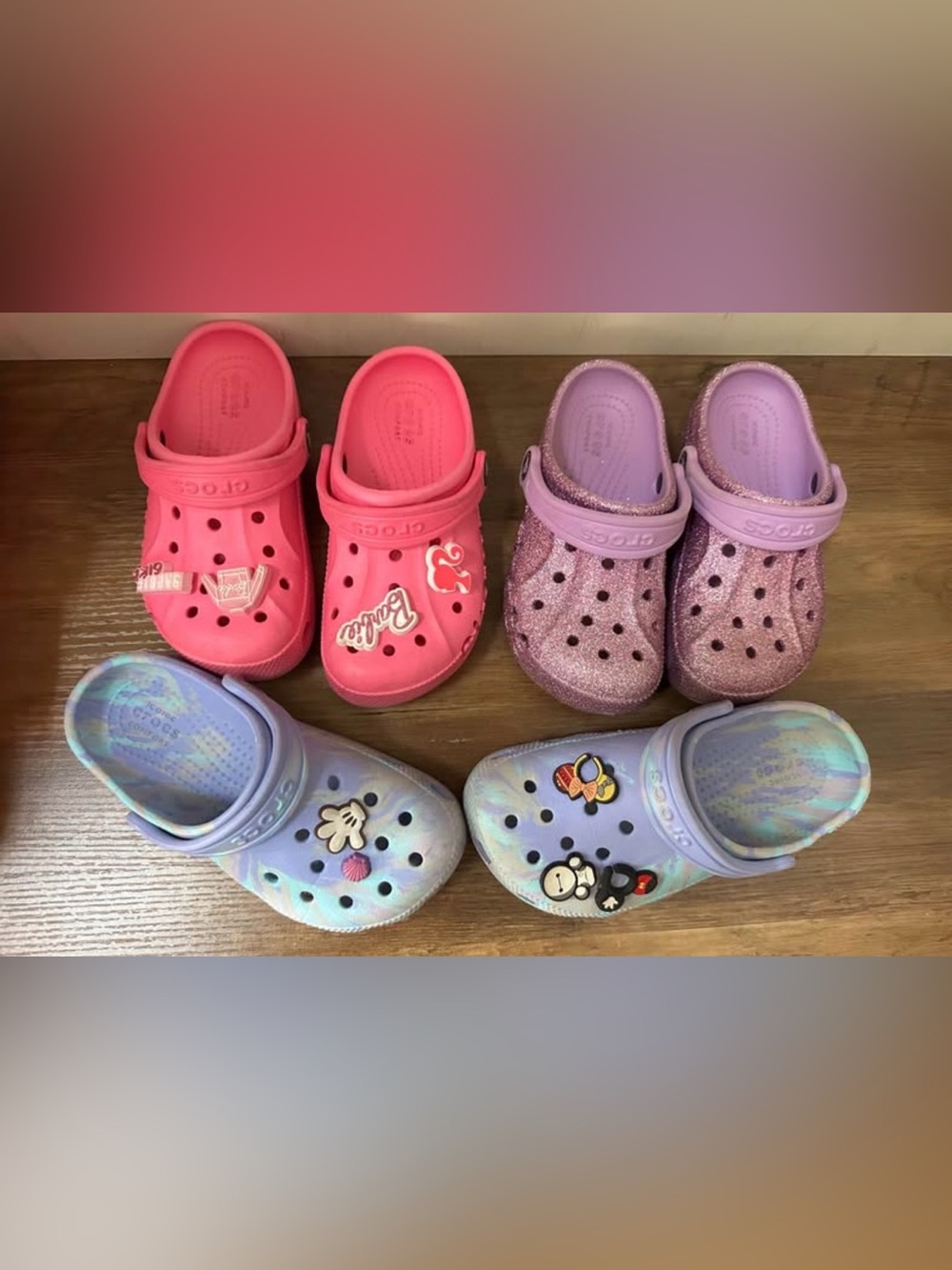 3 pairs of kids crocs - size 12